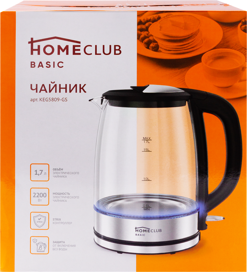 Чайник HOMECLUB Glass